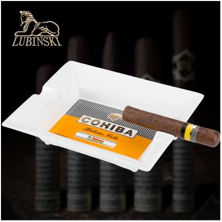 Gạt tàn Cigar (xì gà) Cohiba chính hãng gốm sứ màu trắng - Mã SP: 510-2A