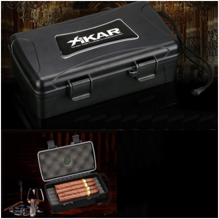 Hộp giữ ẩm Cigar (xì gà) Xikar loại nhỏ 4 điếu kiểu vali chính hãng- Mã SP: XH10