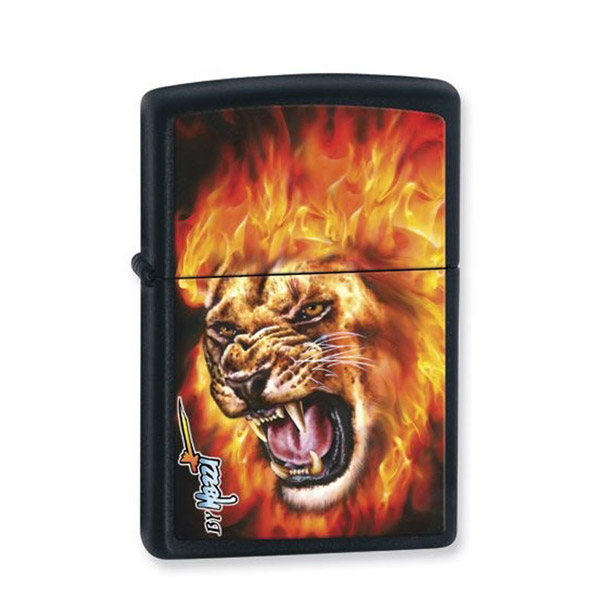 Bật lửa Zippo Mỹ in hình đầu sư tử - 0988 00 11 31