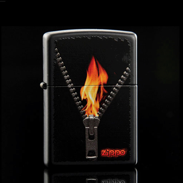 Bật lửa Zippo Mỹ khóa kéo hình ngọn lửa - 0988 00 11 31