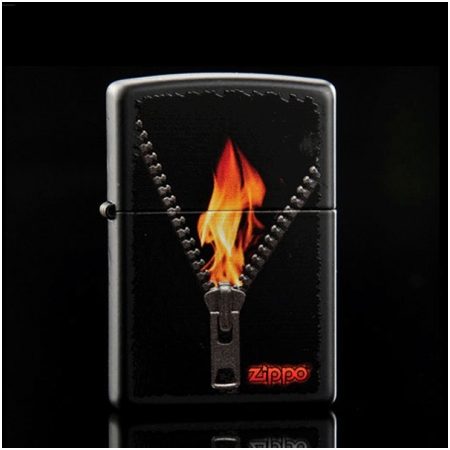 Bật lửa Zippo Mỹ khóa kéo hình ngọn lửa - Mã SP: Z046