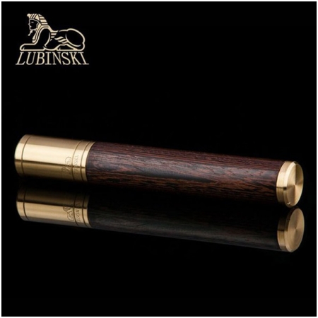 Ống đựng Cigar (xì gà) Lubinski chính hãng gỗ bọc đồng - Mã SP: D012B