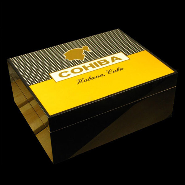 Hộp đựng Cigar (xì gà) Cohiba chất liệu gỗ tuyết tùng cao cấp - Mã SP: H525 - 50