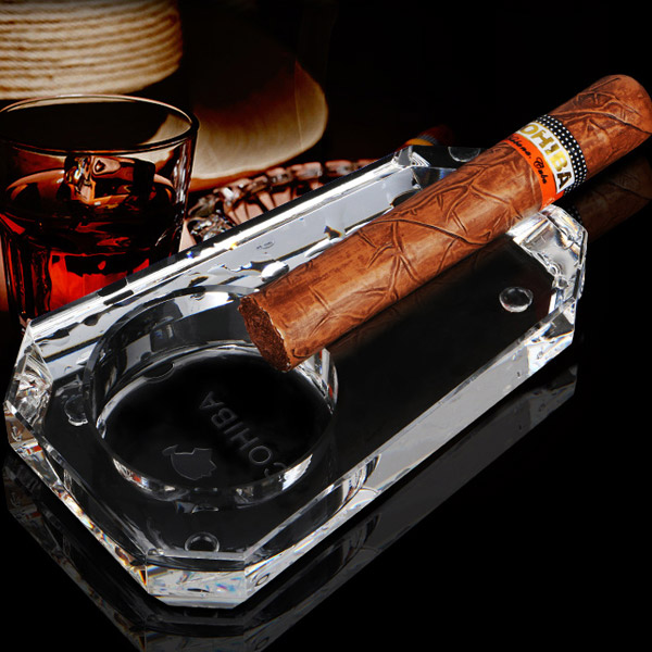 Gạt tàn Cigar Cohiba loại 1 điếu chất liệu pha lê cao cấp - 0988001131