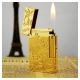Bật lửa S.T.Dupont gold trơn hoa văn lá khắc chữ S.T.Dupont - Mã SP: BLD010