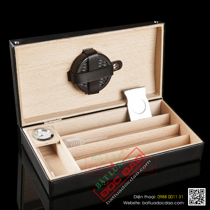 Bao da xì gà, dao cắt xì gà, hộp bảo quản xì gà Cohiba (miễn phí giao hang)