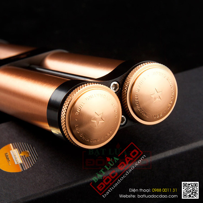 Ống đựng Cigar Cohiba chính hãng loaị ống kép 2 điếu - Mã SP: D005